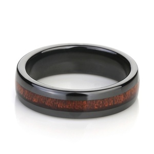 Ceramic <b>Ring</b> Inlaid Shell Wood Carbon Fiber European and American Popular Styles Can Be Fixed <b>Titanium</b> Steel <b>Ring</b> - Product Image 3