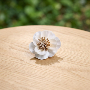 Rosa Artificial de Madera Sola Blanca al por Mayor, 5 cm, Ecológica, 100% Natural, para Decoración de Bodas, Salas de Estar y Uso en Interiores - Product Image 2