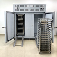 Commerciële goedkope -40°C diepvriesmachine met 2 deuren en karren voor empanada's, dumplings, zeevruchten en vlees.