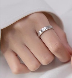 Bagues de bijoux de mariage personnalisées pour la Saint-Valentin Bagues en alliage avec chat animal Anneaux de couple à ouverture réglable Vente en gros - Product Image 5