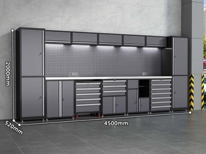 Tùy chỉnh Modular Heavy-Duty thép nhà để xe máy trạm với công cụ nội & bàn làm việc OEM hỗ trợ - Product Image 4