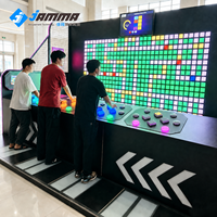 Jeu interactif de compétition par équipe avec boutons LED multi-joueurs pour centre de jeux et arène de divertissement intérieure