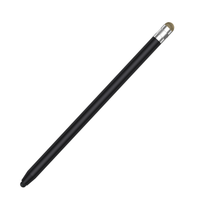 Xiaomi Vivo e-kalem için çift silikon İpucu Stylus Apple Samsung Huawei siyah plastik 15 Tablet kalem cep telefonu pasif kalem