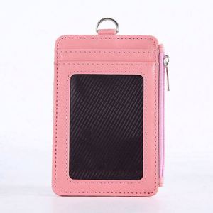 Étui pour carte de travail avec logo personnalisé, poche zippée, porte-nom, porte-cartes multiples, porte-clés, cordon rétractable avec porte-carte d'identité - Product Image 3