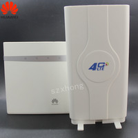 Router Nirkabel 4 X RJ45 Gigabit Port Ethernet 1WLAN Plus 2 Buah Antena Tidak Terkunci B525s-65a B525 4G LTE Cat6 300M Kotak Kertas Usb