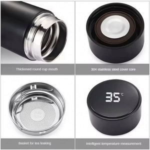 Promotion Corporate Activity Business Gift Insulated Smart Led Reminder <b>Drinking</b> Vacuum Logo Printed Water Bottle Custom Gifts - Product Image 5
