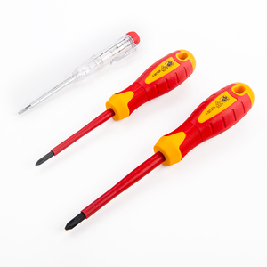 3pcs Electrical Electrician Tools Electrician Voltage test Pen Voltage <strong>Tester</strong> and VDE Insulated <strong>Insulation</strong> Screwdriver Set - Product Image 2