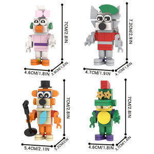 MOC1654 vulnérabilité de sécurité 177 pièces briques horreur <span class=keywords><strong>FNAF</strong></span> jeu assembler recueillir des blocs de construction éducatifs bricolage enfants cadeau jouets - Product Image 3