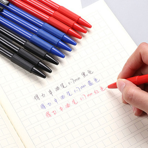 Deli Ballpoint Pen 0.7Mm Push Button Office School Use Multi Colored Plastic Body 36 Pack - Product Image 4
