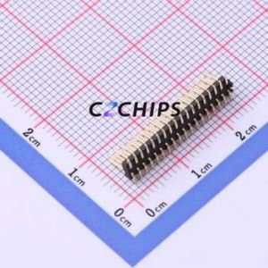 X1321WVS-2x18J-C40D53 Pin Header SMD,P=1.27mm Connector ( Pin Structure: 2x18P )( Pitch: 1.27mm )( Row Spacing: 1.27mm ) - Product Image 2