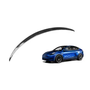 Parte traseira do carro do automóvel spoiler olhar de carbono abs brilhante para tesla modelo y