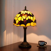   Lampe de chevet en verre teinté style chauve-souris noire, lampe de bureau pour la Toussaint, éclairage décoratif pour la maison, le salon et le restaurant