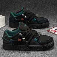 Chaussures décontractées pour hommes en toile, baskets à lacets en corde, perles colorées, plateforme vieillie, respirantes, antidérapantes, confortables, toutes occasions