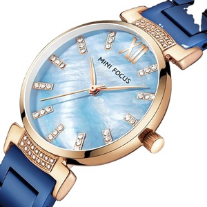 Montres pour femmes Mini Focus de qualité supérieure, montres de luxe en acier inoxydable, montres-bracelets tendance pour femmes, montres pour filles avec diamants, montres étanches - Product Image 1