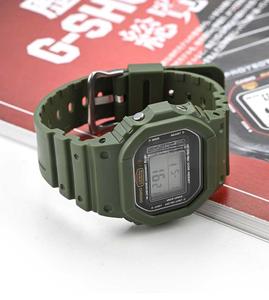 Bracelet de montre Lionorm Sport TPU de remplacement pour <span class=keywords><strong>Casio</strong></span> DW-5600/G-5600E/GW-<span class=keywords><strong>M5610</strong></span>, bracelet pour Casioak Mod Kit noir - Product Image 5