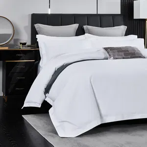 Customized 5 Star Luxury Egyptian Cotton Hotel Bedding Wholesale Hotel Double Bed Twin-Bed Sheet