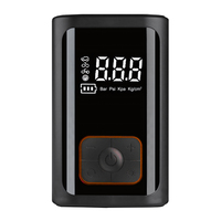 Gonfleur de pneus numérique portable 12V 4000mAh ABS à gonflage rapide 100psi avec lumière LED et fonction de batterie externe 4 aiguilles pour voiture
