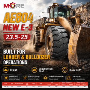 ยาง OTR ขนาด 23.5-25 ลาย E3/L3 รุ่น AE804 20PR ยางสำหรับงานหนัก รถดันดิน รถตักดิน สำหรับงานก่อสร้างและเหมืองแร่ - Product Image 4