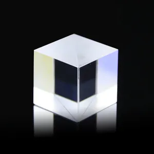 Beam Splitter K9 Material Optical Glass Cube Beam Splitter Prism Yellow Blue Beam Splitter Prism Beam Splitter