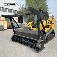 Cina mini skid steer caricatori EPA omologati cingoli in gomma mini skid steer loader con Forest tracciatrice