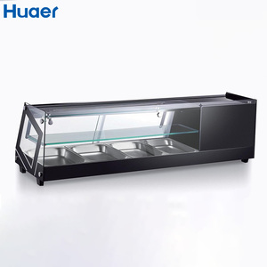 Nhật bản Nhà hàng 2 lớp <span class=keywords><strong>Sashimi</strong></span> Sushi quầy bar hàng đầu làm mát tủ lạnh Sushi Showcase - Product Image 2