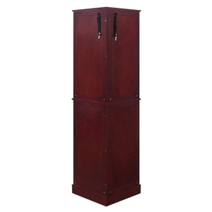 Wood Living Room <strong>Furniture</strong> Corner <strong>Curio</strong> <strong>Cabinet</strong> with Glass Doors - Product Image 4