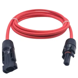 2.5mm 4mm 6mm Solar Extension Cable Solar Panel Connector 1M Male And Female PV Connector With Solar Cable