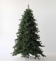 Arbre de noël en pin artificiel, robuste et articulé, 7 pieds, avec support en métal, Premium