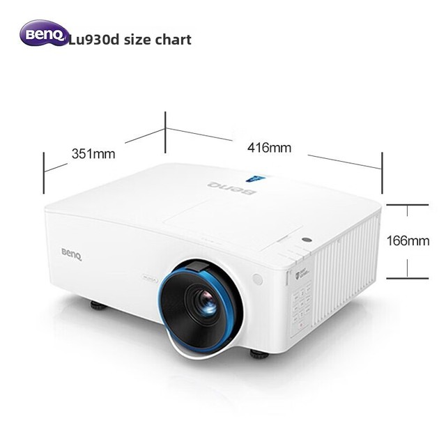 BenQ LU930D 3D Built-In 1080P Laser DLP Projector with 5000 ANSI Lumens 1.07B Colors Portable Home Theater & Business Use WiFi