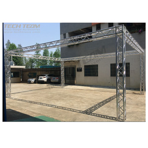 TECHTEAM 11m*9m*7.5m 4 Piliers Aluminium 6082-T6 Structure de Toit pour Affichage Capacité de Charge 1000kg Certifié CE TUV Noir/Couleur Personnalisée - Product Image 3