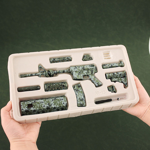 M4A1 Carbine ngụy trang kim loại súng mô hình thực tế lắp ráp đồ chơi M4A1 súng trường Ar15 Đen 1:<span class=keywords><strong>3</strong></span> kim loại mô hình súng an toàn Súng đồ chơi thu nhỏ - Product Image 5