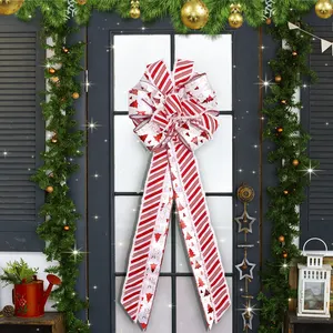 Nieuwe Polyester Kerstboomaccessoires Vlinderfestival Decoraties Hangers Producten-Voor Het Verpakken Van Geschenken Zijden Strikjes Linten