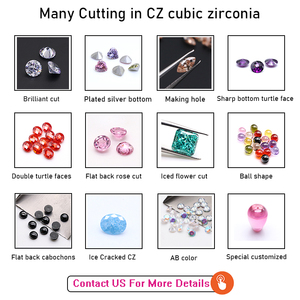 0.9-3 mét 3A Trắng Cubic Zirconia đá CZ đá trắng Zircon 1.5 mét Vòng Cubic Zirconia - Product Image 6