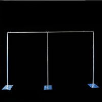 Soporte de Fondo Telescópico Galvanizado para Escenario de Boda, Estructura de Truss Ajustable para Decoración, Soporte para Cortinas y Pintura en Aerosol