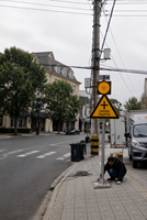 Hochleuchtende, Hochwertige, Kabellose Solarbetriebene Gelbe Blinkende Warnleuchten für Straßenverkehr