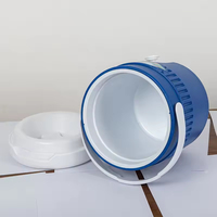 Carafe à eau glacée en plastique avec logo personnalisé, pour boissons, bière, avec robinet, glacière de stockage d'eau d'extérieur