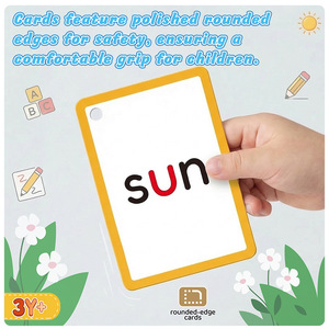 Cartes flash de puzzle de 3 lettres avec stylo marqueur pour corriger l'<span class=keywords><strong>orthographe</strong></span> des mots, cartes flash double face pour l'apprentissage en maternelle et préscolaire - Product Image 2