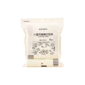 ถุงขยะแบบมีเชือกรูดหนาพิเศษ ขนาด L มีกลิ่นหอม สำหรับห้องครัว หอพักนักเรียน - Product Image 2