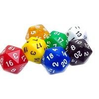 Dés numériques personnalisés en perles vert foncé et or, dés D20 personnalisés en gros pour les jeux de rôle de table DND