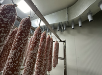 Ligne de production automatique de saucisses fermentées PANFENG, salami, chorizo, pepperoni, fermentation intelligente, séchage, acier inoxydable 304, haute qualité, laminage à froid