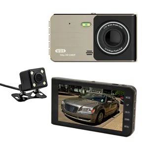 4 Inch Touch Screen Streamen Media Auto Dvr Dash Cam Dual Lens Nachtzicht Parkeergelegenheid Camera Rijden Recorder