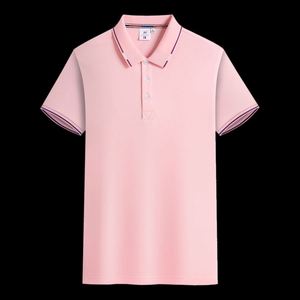 Made Quality Men's Summer Cotton Spandex Short Sleeved Solid Color Casual Embroidered Polo T-shirt Simple <b>Top</b> - Product Image 4