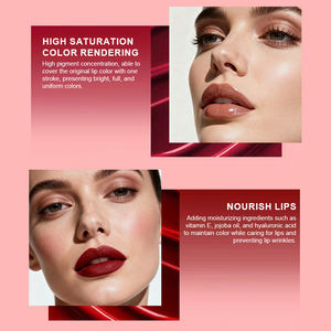 Bajo MOQ OEM vegano de larga duración a base de hierbas hidratante claro Plumping afrutado brillo de labios aceite de labios teñido - Product Image 4