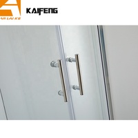 Cabine de douche moderne simple à quadrants KF-2301A, paroi de douche en verre avec profilé en aluminium chromé 70x70 80x80 90x90 CM pour hôtels