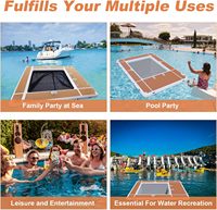 Piscine Gonflable Flottante pour Yacht, Piscine Marine Gonflable avec Filet, Piscine Gonflable avec Filet – Offre Spéciale