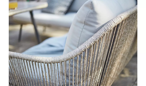 ชุดโต๊ะรับประทานอาหารเหล็ก 6 ที่นั่ง AJUNION พร้อมเฟอร์นิเจอร์สวนหวายสาน ชุดโซฟามุมสำหรับลานบ้าน พร้อมโต๊ะรับประทานอาหารและเก้าอี้สตูล - Product Image 5