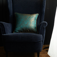 Coussin de canapé carré moderne et minimaliste à motif léopard en jacquard doux teint en fil, collection Années d'Or 2026