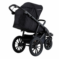Poussette de jogging de luxe Brightbebe avec suspension double indépendante, pneus gonflables, pliage rapide, poussette compacte à 3 roues pour bébé