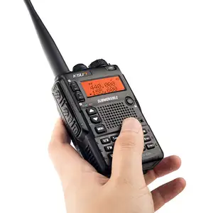 X-8DR ksut 10W 136-174MHz 400-520MHz VHF UHF Air band Tri band PTT Radio 5กม. 10กม. เครื่องรับส่งวิทยุระยะไกลพร้อมไฟฉาย