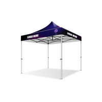 Gazebo extérieur renforcé 13x13 pieds, fiable, protection tout-terrain, pliable facilement, gazebo extérieur accrocheur avec logo personnalisé pour exposition